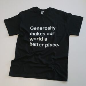 Black Graphic T-Shirt, Black Adult Unisex T-shirt